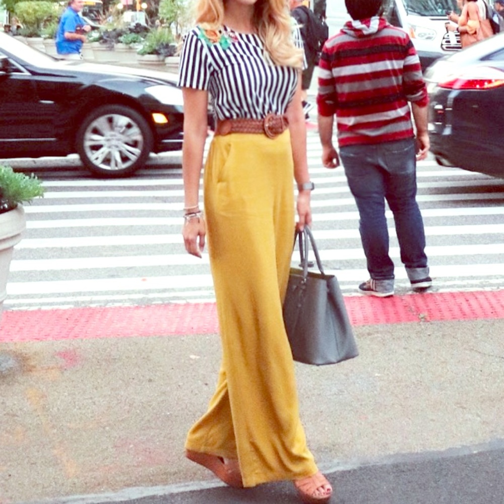 Size Small Navy Blue Striped top